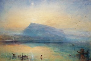 El Azul Rigi: Lago de Lucerna - Amanecer, 1842